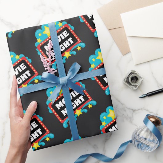 映画の夜景パターンのラッピング紙 ラッピングペーパー (ギフト)