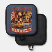 映画の夜最高の- Furry Friend - Cute Cat & Dog 鍋敷き (正面/裏面)