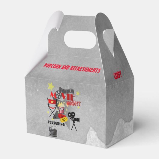 映画の夜1つのパーティー灰色の水色を認める フェイバーボックス (裏面サイド)