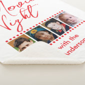 映画の夜4写真家族レッド シェルパブランケット (3/4)