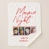 映画の夜4写真家族レッド シェルパブランケット (正面)