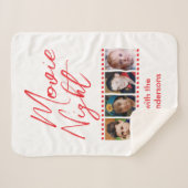 映画の夜4写真家族レッド シェルパブランケット (正面(横))