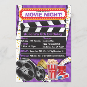 映画の夜 ハリウッド クラッパー 誕生日 招待状