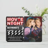 映画の夜 フォト招待状 招待状 (スタンド正面)