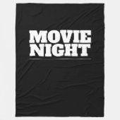 映画の夜 フリースブランケット (正面)