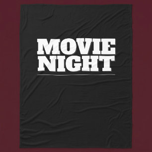 映画の夜 フリースブランケット