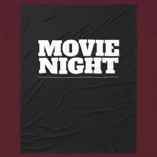 映画の夜 フリースブランケット