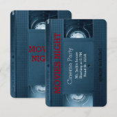 映画の夜 ホームハウス パーティー 招待状 (正面/裏面)