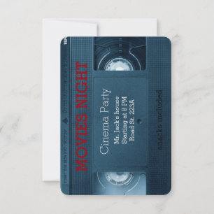 映画の夜 ホームハウス パーティー 招待状
