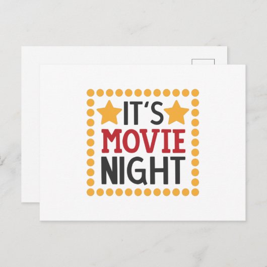 映画の夜 ポストカード (正面/裏面)