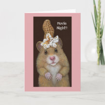 映画の夜？レスターとハムスターカード