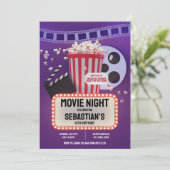 映画の夜 子供の誕生日パーティー 招待状 (スタンド正面)