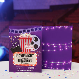 映画の夜 子供の誕生日パーティー 招待状