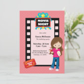 映画の夜 * 背景色を選んで 招待状 (スタンド正面)
