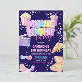 映画の夜 誕生日パーティー 招待状 (スタンド正面)