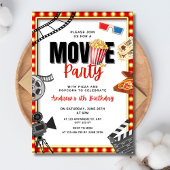 映画の夜 誕生日招待状, 映画パーティー 招待状