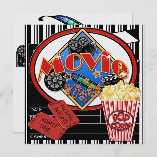 映画の夜！SRF 招待状 (正面/裏面)