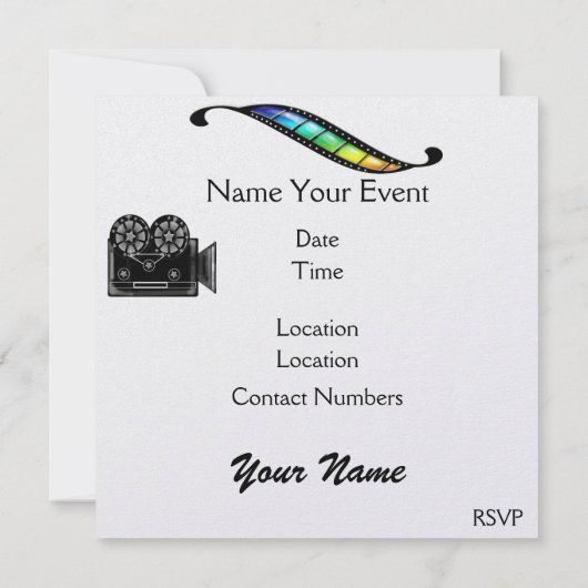 映画の夜！SRF 招待状 (裏面)