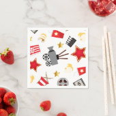 映画の恋人のパターン スタンダードカクテルナプキン (インサイチュ)