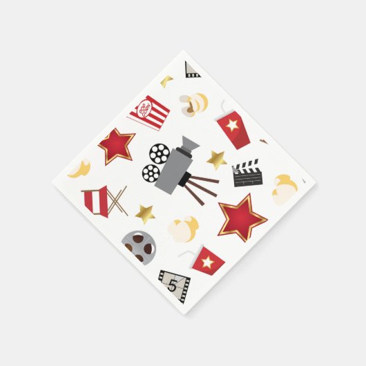 映画の恋人のパターン スタンダードカクテルナプキン (角)