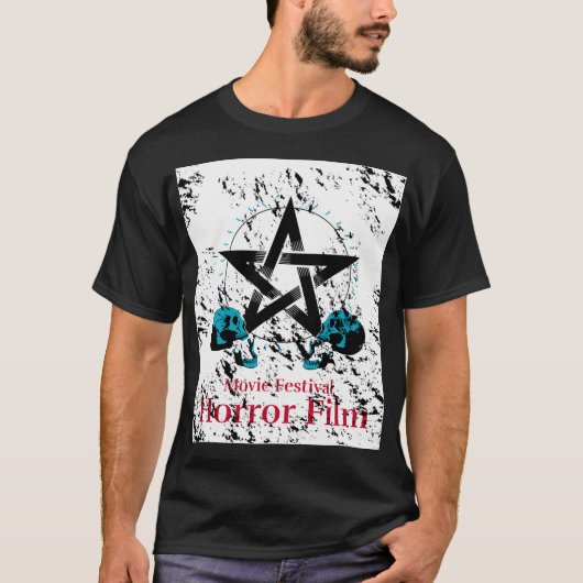 映画の恐怖 Tシャツ (正面)