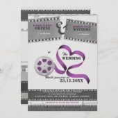 映画の愛結婚式招待状 招待状 (正面/裏面)