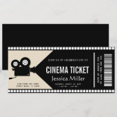 映画の招待券 招待状 (正面/裏面)