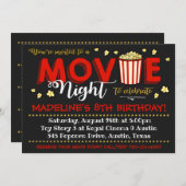 映画の招待状 | 映画の誕生日 | 映画の招待 招待状 (正面/裏面)