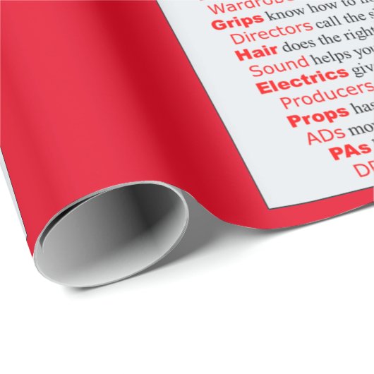 映画の撮影班が新しい映画のアイディア ラッピングペーパー (ロールコーナー)