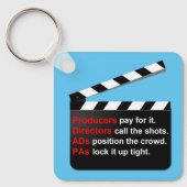 映画の撮影班が映画を素晴らし製作 キーホルダー (正面)