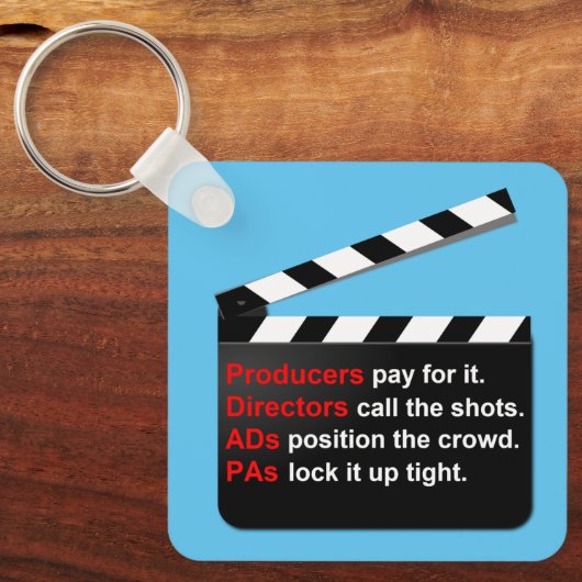 映画の撮影班が映画を素晴らし製作 キーホルダー (正面)