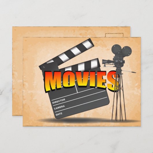 映画の殿堂 ヴィンテージ ポストカード (正面/裏面)