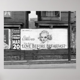映画の看板、1936年。ヴィンテージ写真 ポスター