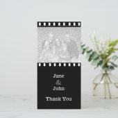 映画の結婚テーマ写真ありがとう サンキューカード (スタンド正面)