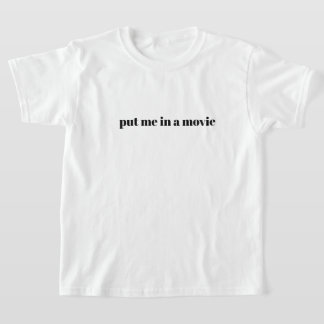 映画の若者のTシャツに私を入れる Tシャツ