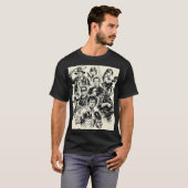 "映画の英雄Tシャツのシルエット" Tシャツ (正面フル)
