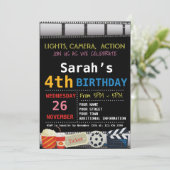 映画の誕生日パーティーへの招待 招待状 (スタンド正面)