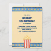 映画の誕生日会で 招待状 (裏面)