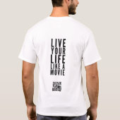 映画やる気を起こさせるなTシャツのようなあなたの生命は住んでいます Tシャツ (裏面)