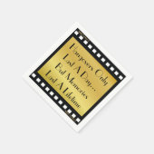 映画をテーマにしたパーティーナプキンスの二日酔い スタンダードカクテルナプキン (角)