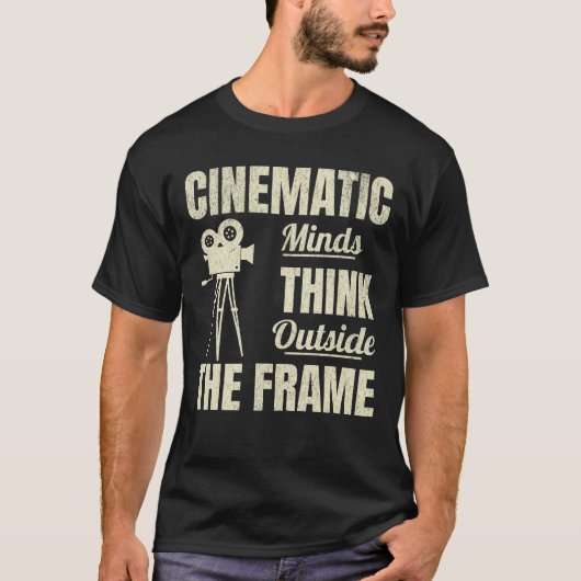 映画を撮るカメラファン Tシャツ (正面)