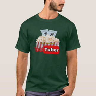 映画を楽しもう ポップコーン 家族 Tシャツ