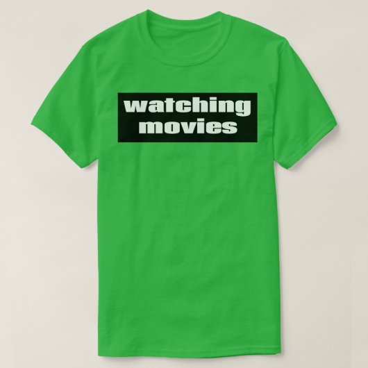 映画を見る Tシャツ (デザイン正面)