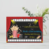 映画アクションパーティの招待状 招待状 (スタンド正面)