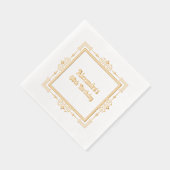 映画エレガント枠#1誕生日パーティー 箔ナプキン (右)