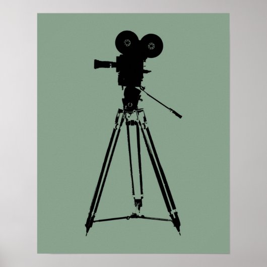 映画カメラアーポップ・アートのト ポスター (正面)