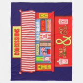 映画カラフル劇場譲歩台 フリースブランケット (正面)