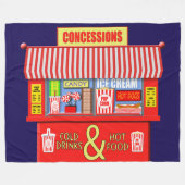 映画カラフル劇場譲歩台 フリースブランケット (正面(横))