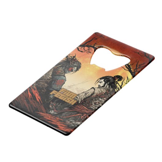 映画カンフー映画ファイトシーンアクションボトルがオープン クレジットカード栓抜き (正面アングル)