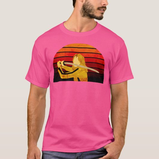 映画キル・ビル・カタナ剣シーン Tシャツ (正面)
